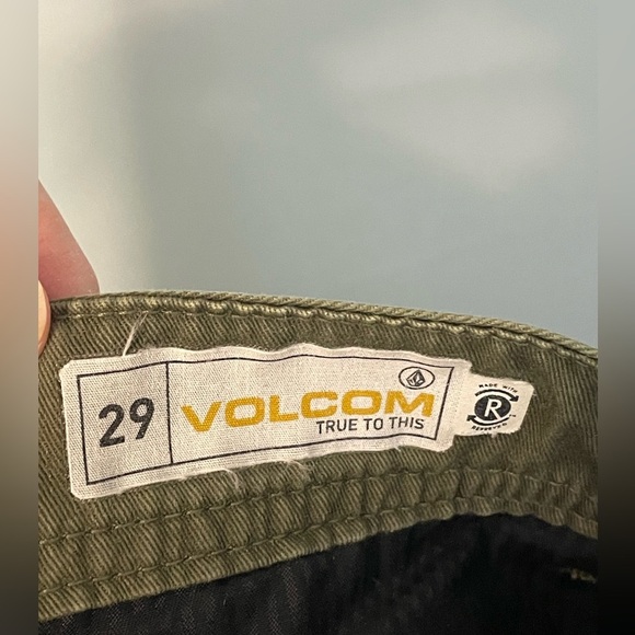 Volcom Olive‎ Green straight leg Pants size 29 - Picture 5 of 8